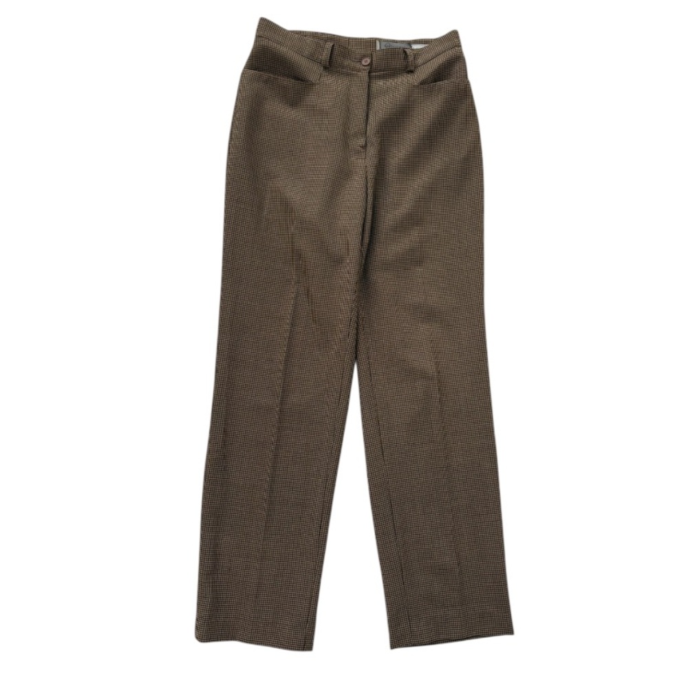 Mondo Giovanni High-Rise Straight Leg Brown Dress Pants